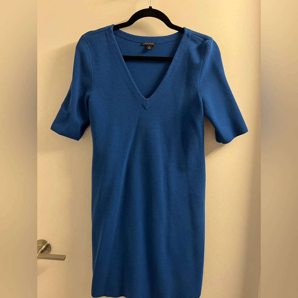 Blue Ann Taylor Sweater Dress - Size XS